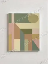 Abstract Geometric Canvas Wall Art for Living Room Bedroom Home Decor – view 2