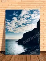 Coastal Cliff Ocean Canvas Wall Art for Living Room Bedroom Home Decor – view 2
