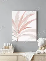 Pastel Botanical Leaf Canvas Wall Art for Living Room Bedroom Home Decor – view 4