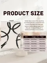 Abstract Black Brushstroke Circles Canvas Wall Art for Living Room Home Decor – view 7