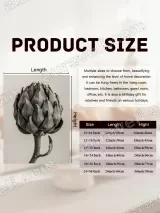 Artichoke Botanical Canvas Wall Art for Living Room Decor – view 7