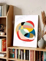 Abstract Colorful Geometric Wall Art for Living Room Bedroom Home Decor – view 3