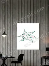 Swirled Floral Canvas Wall Art for Living Room Bedroom Home Decor – view 3