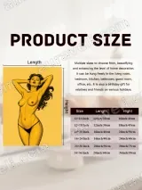 Retro Sexy Pin - Up Girl Canvas Wall Art for Bedroom Living Room Decor – view 7