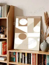 Abstract Geometric Canvas Wall Art for Minimalist Home Decor – view 3