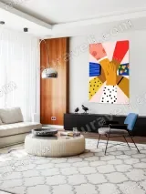 Unity Hands Colorful Patterned Canvas Wall Art for Home Decor – view 5