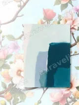 Abstract Teal & Blue Canvas Wall Art for Living Room Bedroom Home Decor – view 2