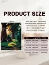 Sunlit Forest Giant Trees Canvas Wall Art for Living Room Home Decor – view 7
