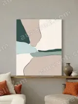 Abstract Color Block Canvas Wall Art for Living Room Bedroom Home Decor – view 4