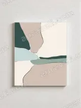 Abstract Color Block Canvas Wall Art for Living Room Bedroom Home Decor – view 3