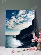 Coastal Cliff Ocean Canvas Wall Art for Living Room Bedroom Home Decor – view 3