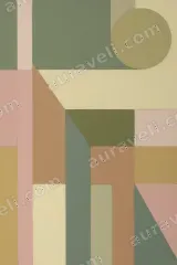 Abstract Geometric Canvas Wall Art for Living Room Bedroom framed modern home decor