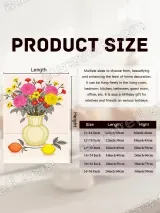 Colorful Floral Vase with Lemons & Orange Canvas Wall Art for Home Decor – view 7