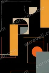 Abstract Geometric Canvas Wall Art for Living Room Bedroom framed modern home decor