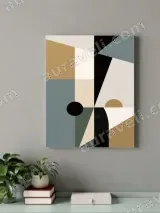 Abstract Geometric Canvas Wall Art for Living Room & Bedroom Home Decor