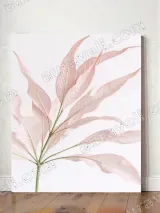 Pink Botanical Leaf Canvas Wall Art for Living Room Bedroom Home Decor – view 2