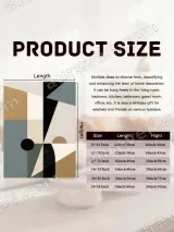 Abstract Geometric Canvas Wall Art for Living Room & Bedroom Home Decor – view 7