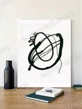 Abstract Tangled Cables Canvas Wall Art for Living Room Home Decor – view 2