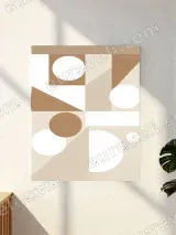 Abstract Geometric Canvas Wall Art for Minimalist Home Decor