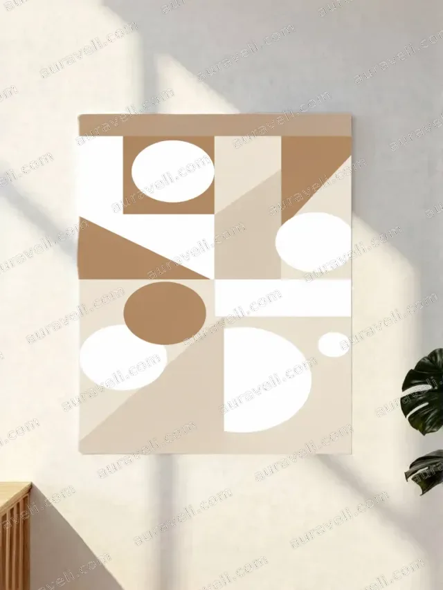 Abstract Geometric Canvas Wall Art for Minimalist Home Decor — art print
