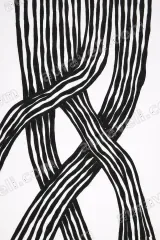 Abstract Line Intertwined Canvas Wall Art for Living Room framed modern home decor