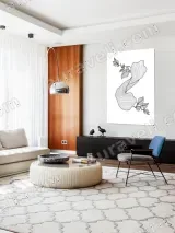 Abstract Botanical Line Art Canvas Wall Art for Living Room Bedroom Home Decor – view 5