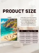 Vibrant Coastal Beach Canvas Wall Art for Living Room Decor – view 7