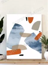 Abstract Geometric Canvas Wall Art for Living Room Home Decor – view 4
