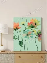 Colorful Floral Canvas Wall Art for Living Room Bedroom Home Decor – view 4