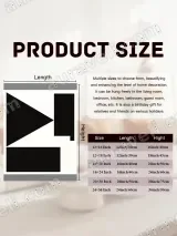 Abstract Geometric Black White Canvas Wall Art for Living Room Home Decor – view 7