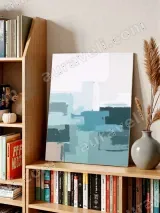 Abstract Color Block Canvas Wall Art for Living Room Bedroom Home Decor – view 4