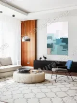 Abstract Color Block Canvas Wall Art for Living Room Bedroom Home Decor – view 5