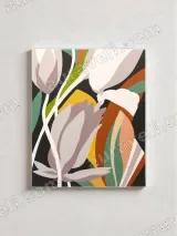 Modern Abstract Floral Canvas Wall Art for Living Room Home Decor – view 2