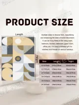 Abstract Geometric Canvas Wall Art for Living Room Home Decor – view 7