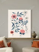 Floral Botanical Canvas Wall Art for Living Room Bedroom Home Decor – view 3