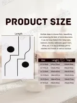 Minimalist Abstract Geometric Lines & Circles Canvas Wall Art for Home Decor – view 7