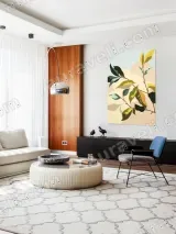 Minimalist Botanical Leaves Canvas Wall Art for Living Room Home Decor – view 5