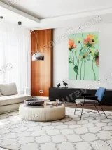 Colorful Floral Canvas Wall Art for Living Room Bedroom Home Decor – view 5