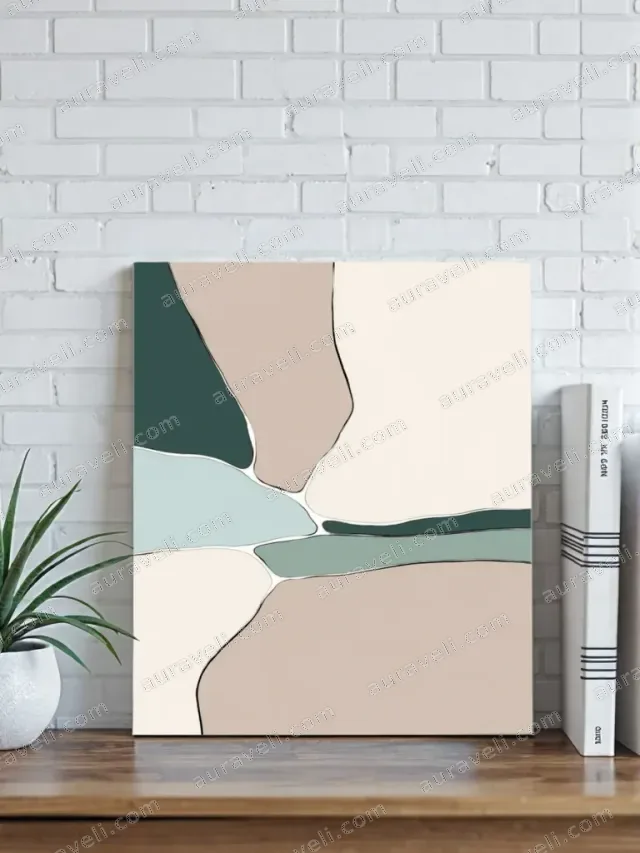 Abstract Color Block Canvas Wall Art for Living Room Bedroom Home Decor — art print