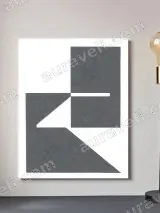 Abstract Geometric Canvas Wall Art for Living Room Home Decor – view 2