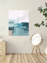 Abstract Color Block Canvas Wall Art for Living Room Bedroom Home Decor – view 2