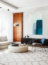 Abstract Teal & Blue Canvas Wall Art for Living Room Bedroom Home Decor – view 5