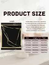 Abstract Black & Gold Canvas Wall Art for Living Room Decor – view 7