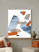 Abstract Geometric Canvas Wall Art for Living Room Home Decor – view 3