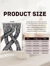 Abstract Line Intertwined Canvas Wall Art for Living Room Home Decor – view 7