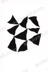 Abstract Black Geometric Canvas Wall Art for Living Room framed modern home decor