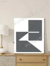 Abstract Geometric Canvas Wall Art for Living Room Home Decor – view 4