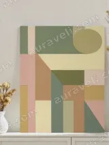 Abstract Geometric Canvas Wall Art for Living Room Bedroom Home Decor – view 3