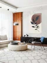Abstract Botanical Leaf Canvas Wall Art for Living Room Decor – view 5