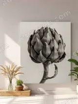 Artichoke Botanical Canvas Wall Art for Living Room Decor – view 4